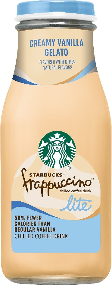 Frappuccino Lite Chilled Coffee Drink, Creamy Vanilla Gelato, 9.5 fl oz, 15 ct