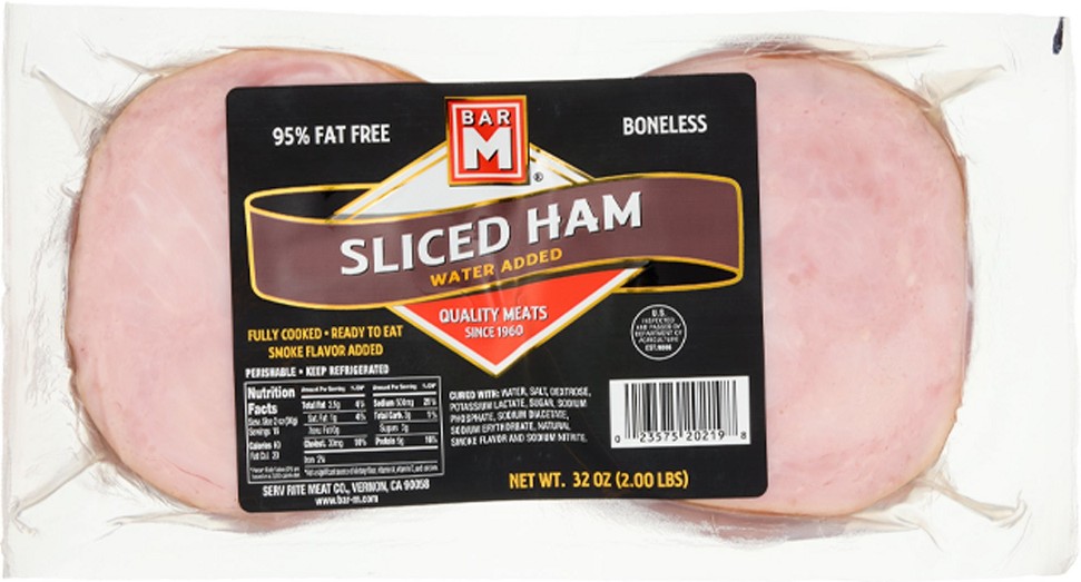 Ham, Sliced, Boneless, 2 lbs