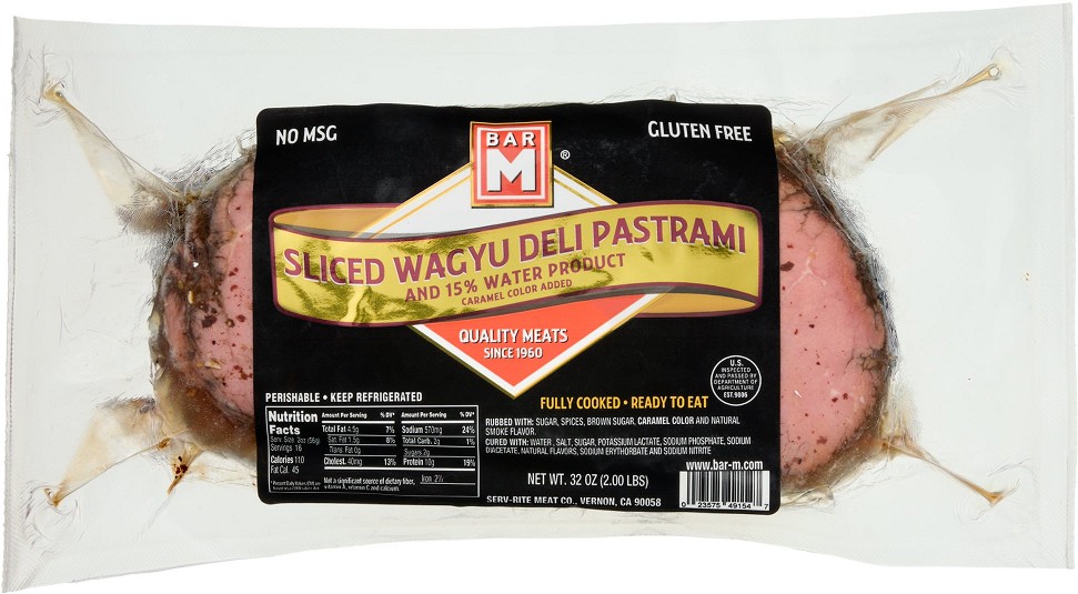 Wagyu Deli Pastrami, Sliced, 2 lbs