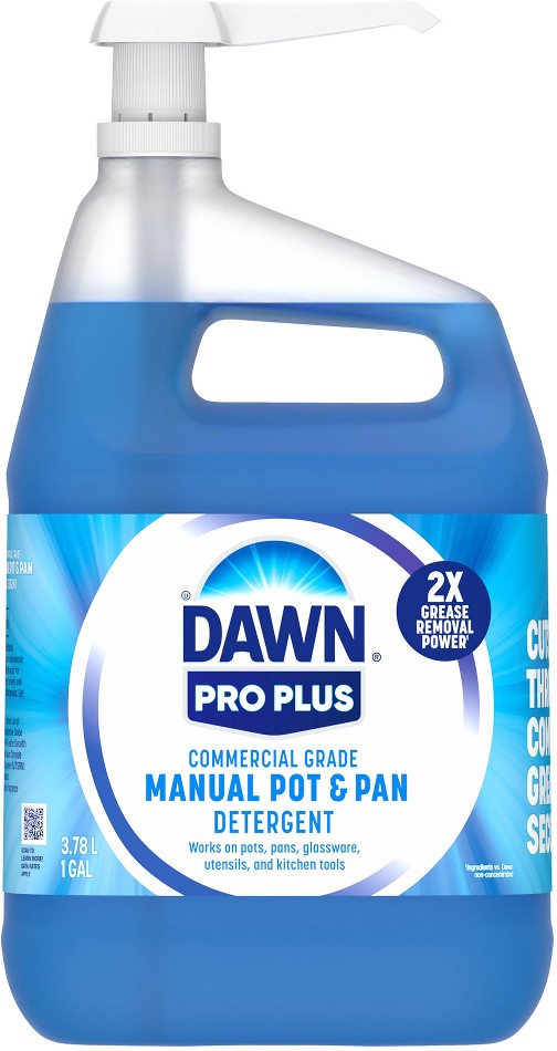 Professional Manual Pot and Pan Dish Detergent, Liquid Concentrate, 1 Gallon