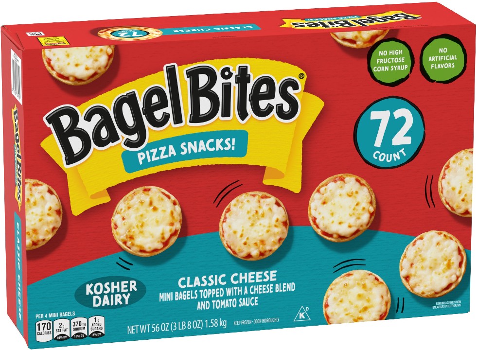 Bagel Bites Pizza Snacks, 72 ct