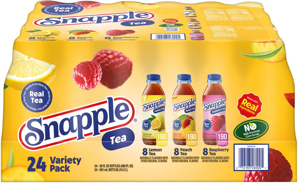 Tea, All Natural, Variety Pack, 20 fl oz, 24 ct