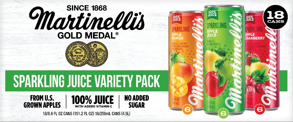 Sparkling Juice, Variety Pack, 8.4 fl oz, 18 ct