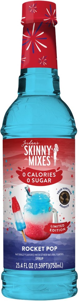 Jordan's Syrup, Sugar Free, Limited Edition Rocket Pop, 25.4 fl oz