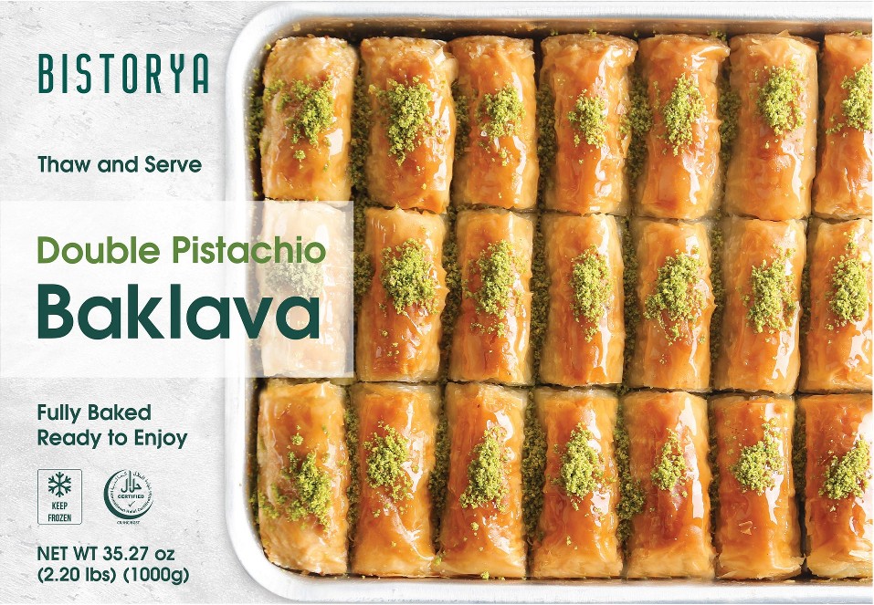 Double Pistachio Baklava, 2.2 lbs