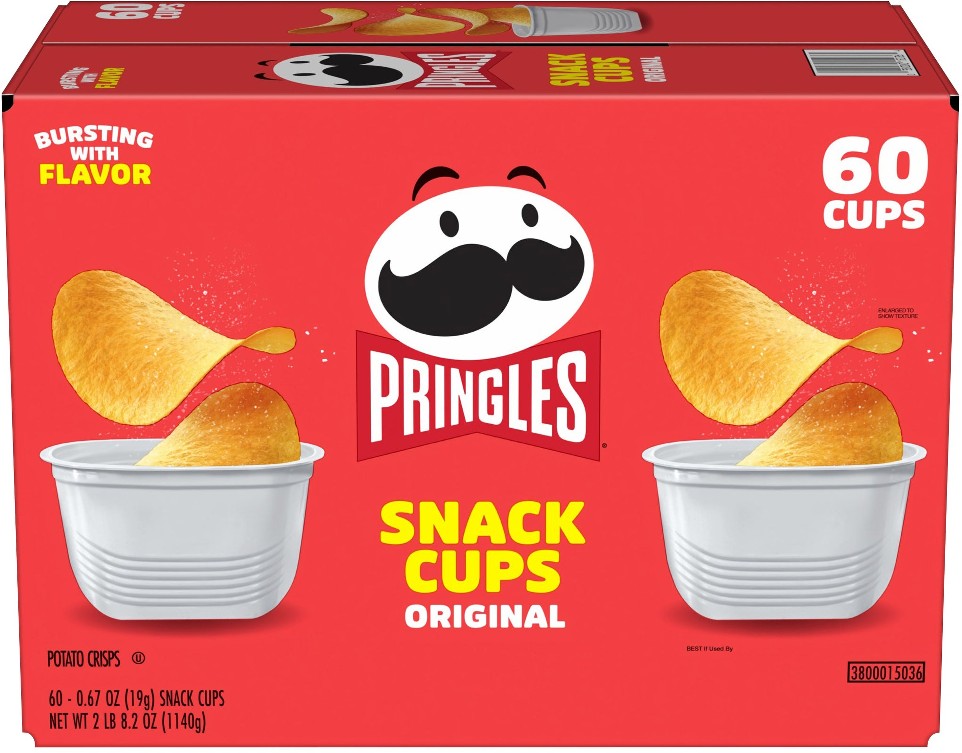 Potato Crisps Snack Stack Cups, Original, 0.67 oz, 60 ct