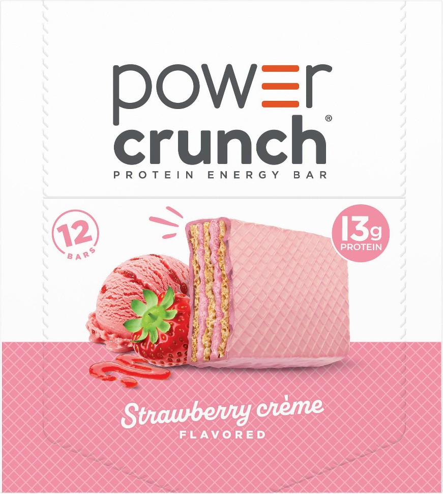 Protein Energy Bar, 13g Protein, Strawberry Creme, 1.4 oz, 12 ct