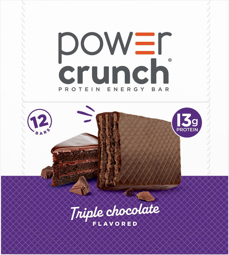 Protein Energy Bar, 13g Protein, Triple Chocolate, 1.4 oz, 12 ct