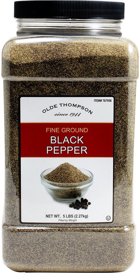 Fine Ground Black Pepper, 5 lbs