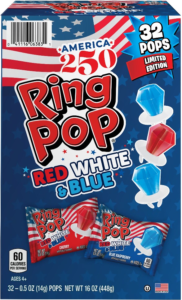 America 250 Limited Edition Red, White and Blue, Variety Pack, 0.5 oz, 32 ct