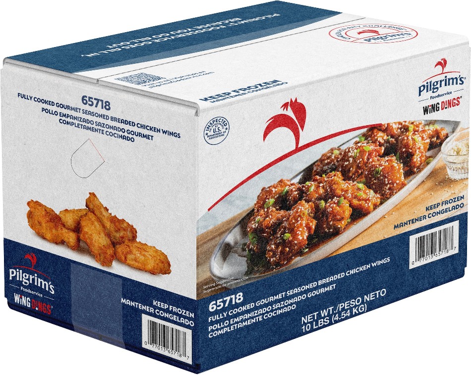 Wing Dings Breaded Chicken Wings, Fully Cooked, 10 lbs