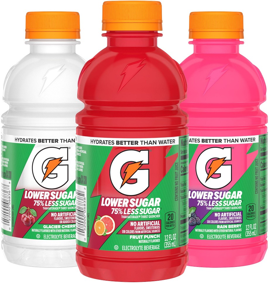 Lower Sugar Thirst Quencher, Variety Pack, 12 fl oz, 24 ct