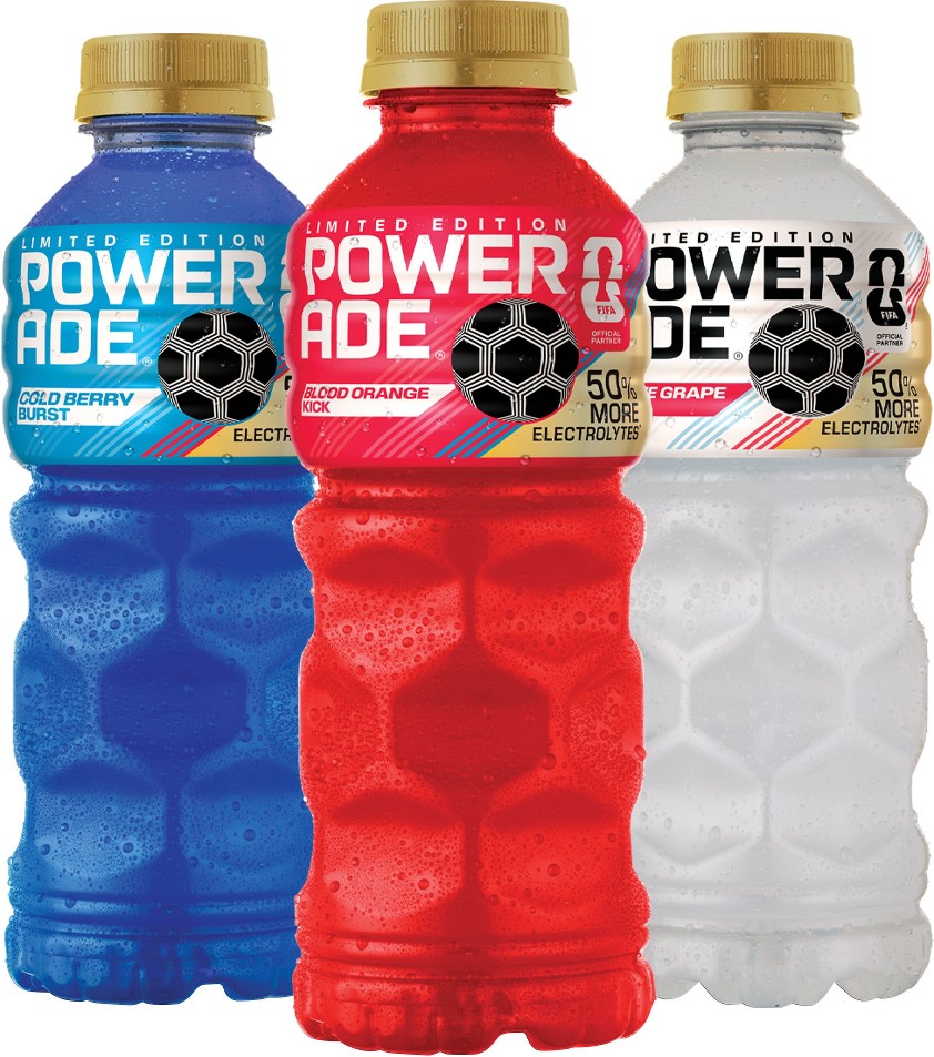 FIFA World Cup Limited Edition Sports Drink, Variety Pack, 20 fl oz, 24 ct