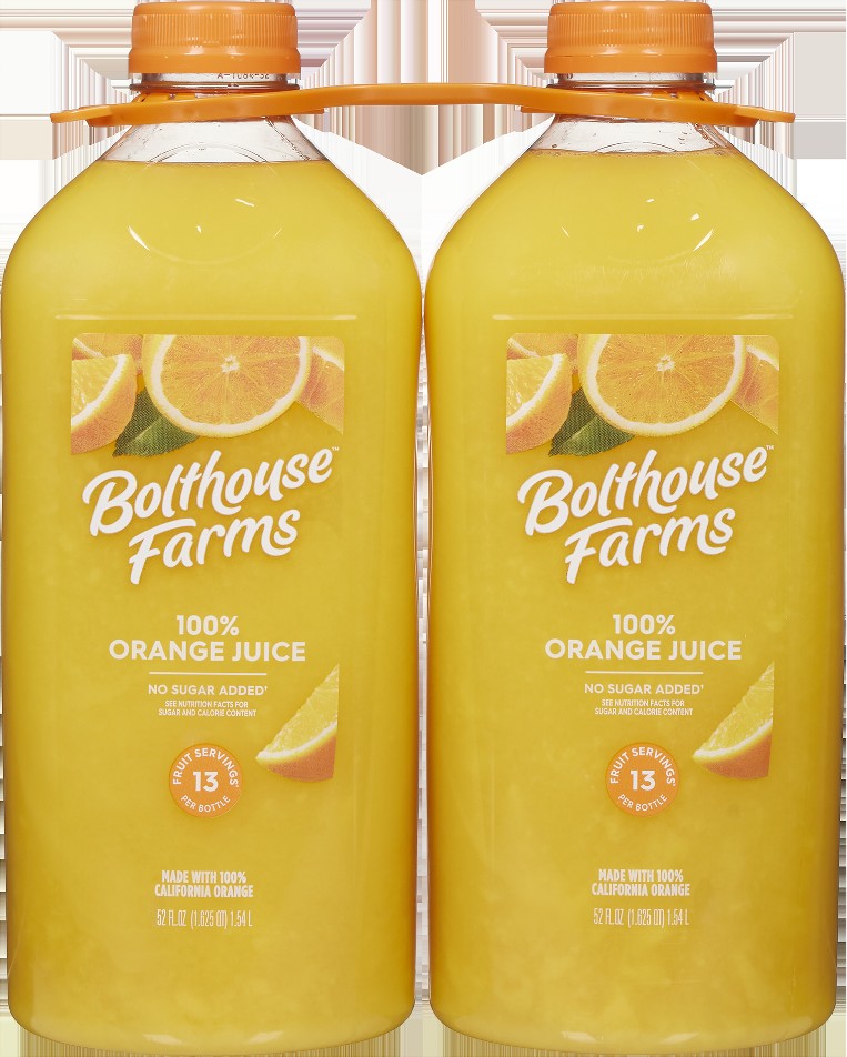100% Orange Juice, 52 fl oz, 2 ct