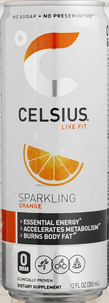 Energy Drink, Sparkling Orange, 12 fl oz, 24 ct