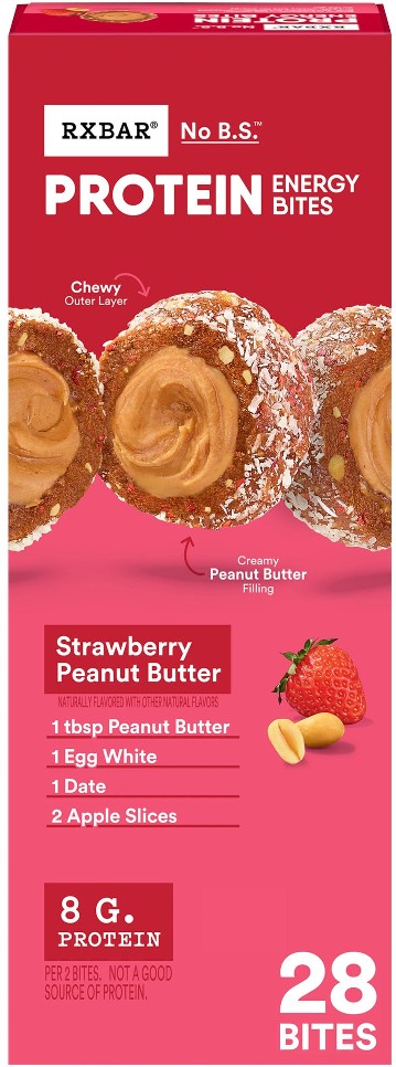 Protein Energy Bites, Strawberry Peanut Butter, 28 ct