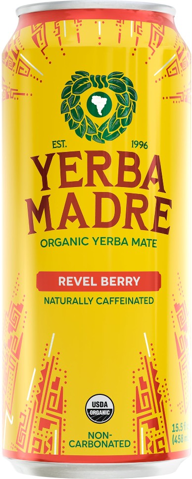 Organic Yerba Mate Tea, Revel Berry, 15.5 fl oz, 12 ct