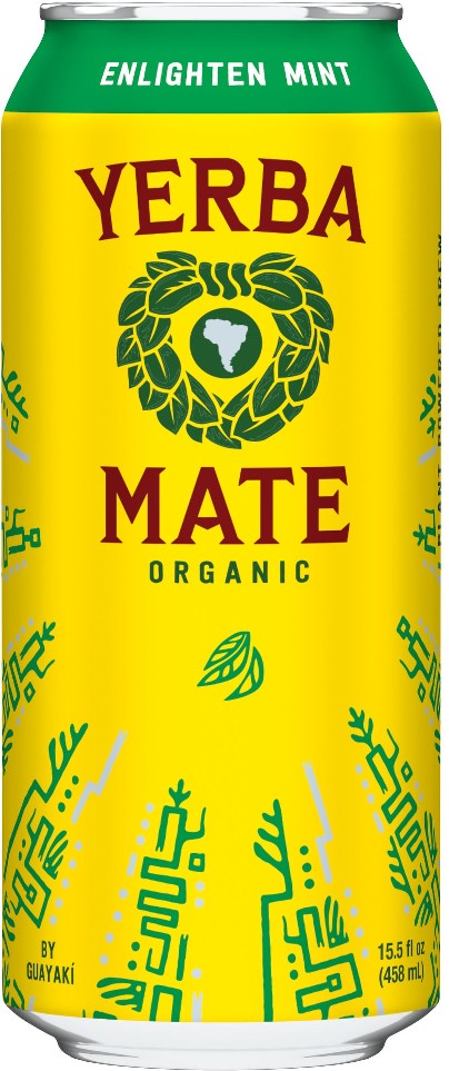 Organic Yerba Mate Tea, Enlighten Mint, 15.5 fl oz, 12 ct