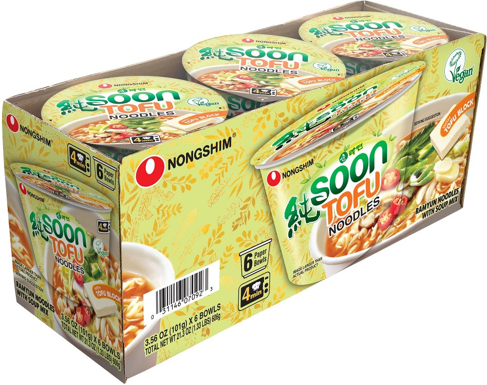 Soon Tofu Noodles, 3.56 oz, 6 ct
