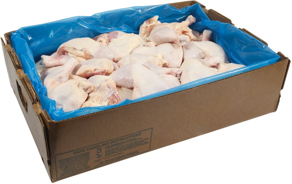 Case Sale Halal Chicken Leg Quarters, 40 lb