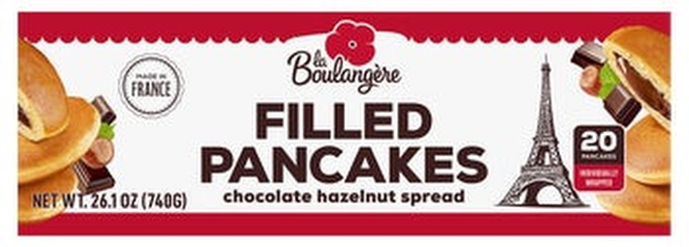 Filled Pancakes, Chocolate Hazelnut, 1.3 oz, 20 ct