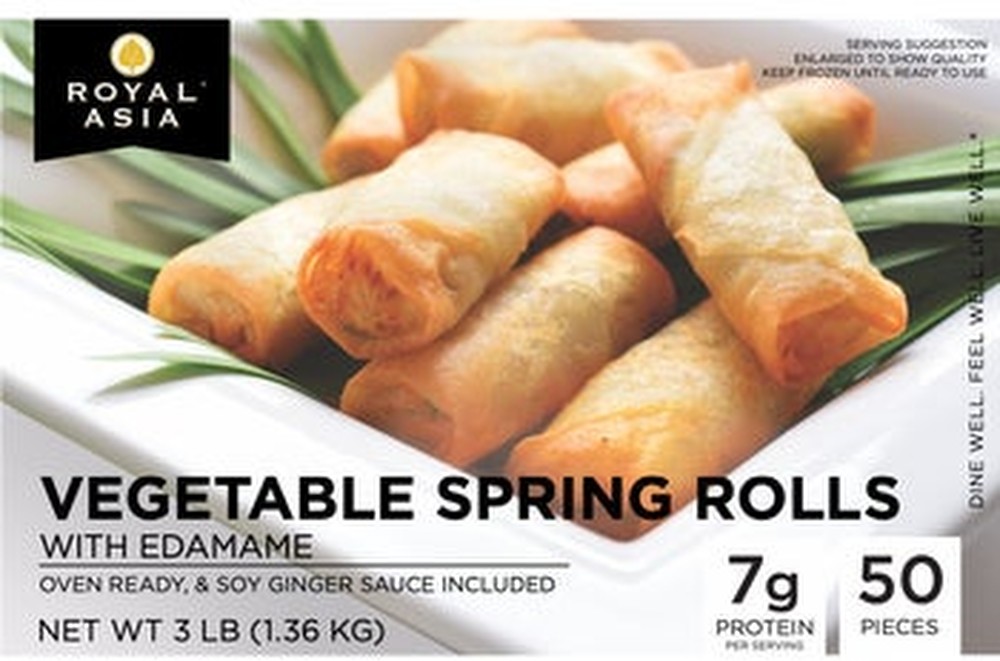 Vegetable Spring Rolls With Edamame, 50 ct