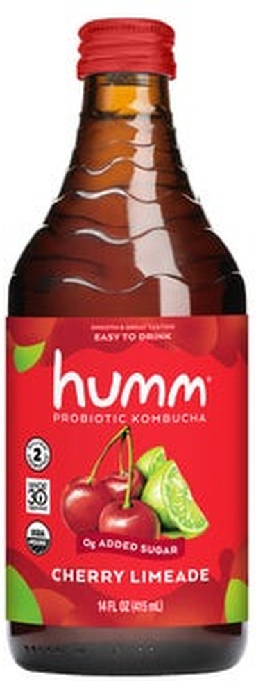 Organic Probiotic Kombucha, Cherry Limeade, 14 fl oz, 12 ct