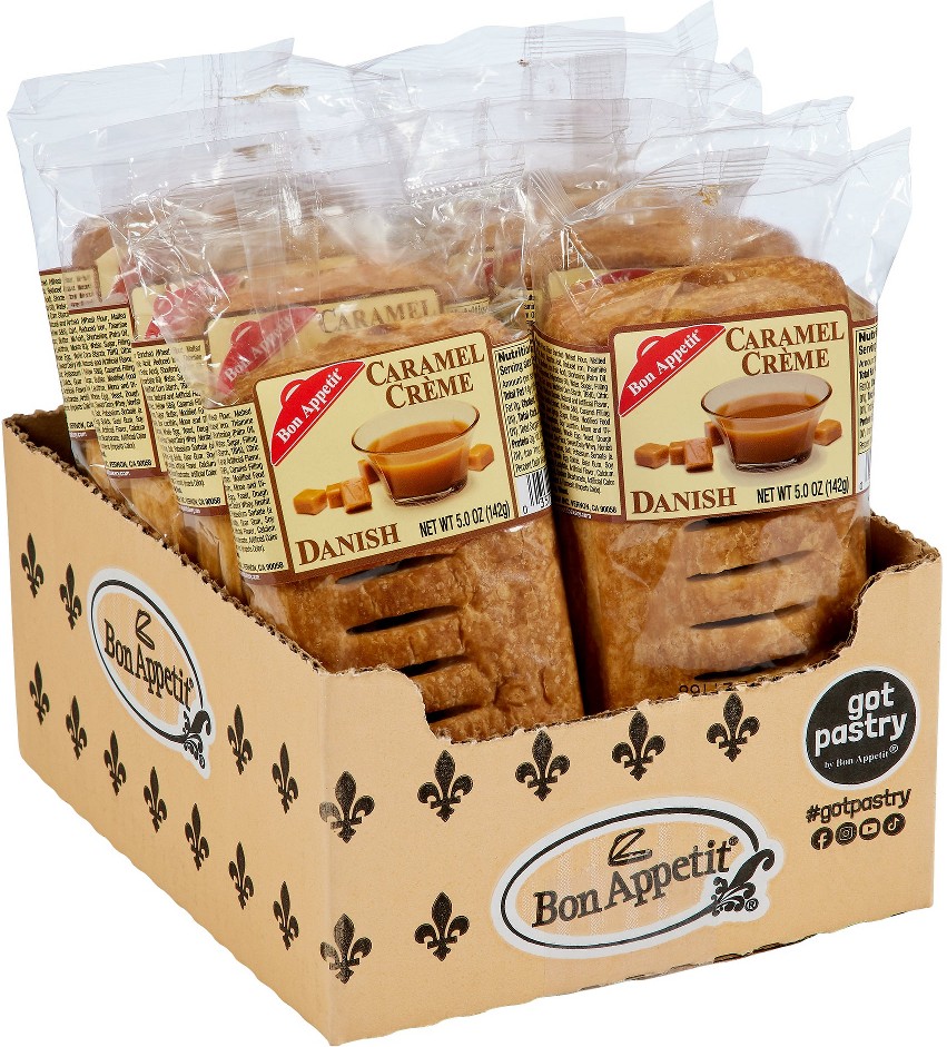 Danish, Caramel Creme, 5 oz, 8 ct
