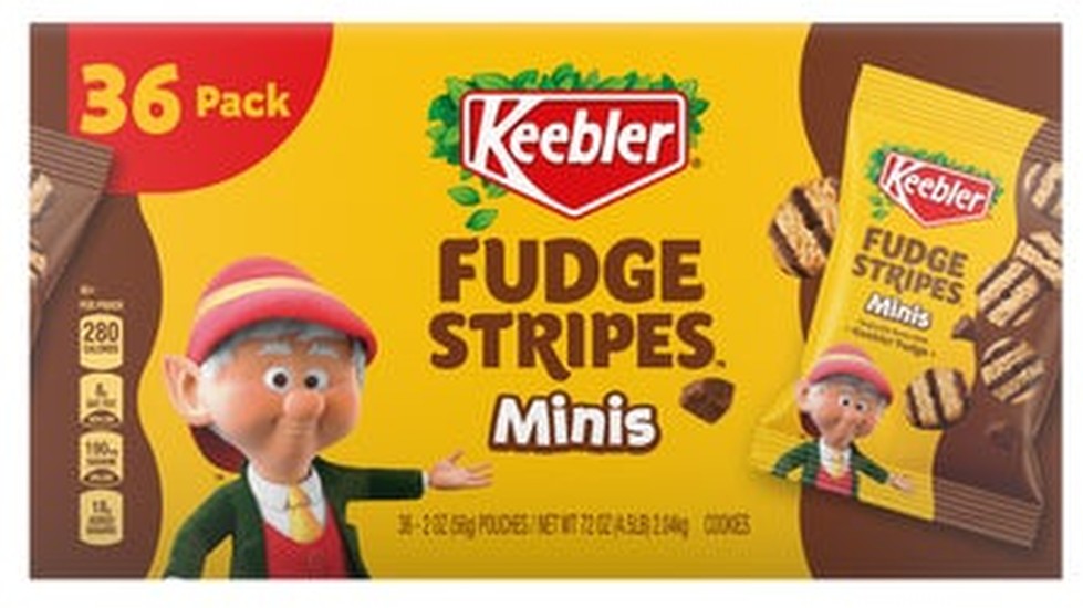 Fudge Stripes Minis Shortbread Cookies, 2 oz, 36-count