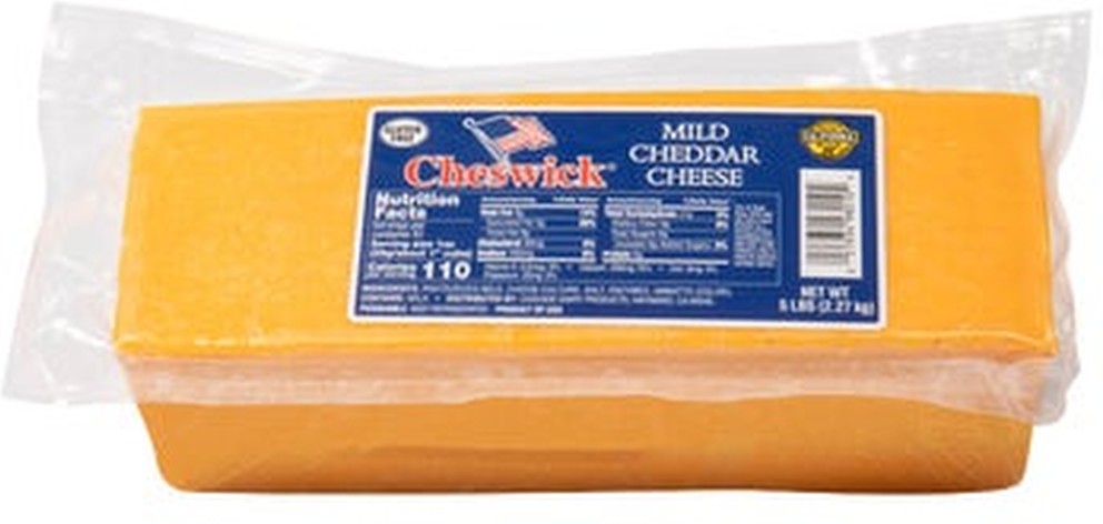 Mild Cheddar Cheese, 5 lbs