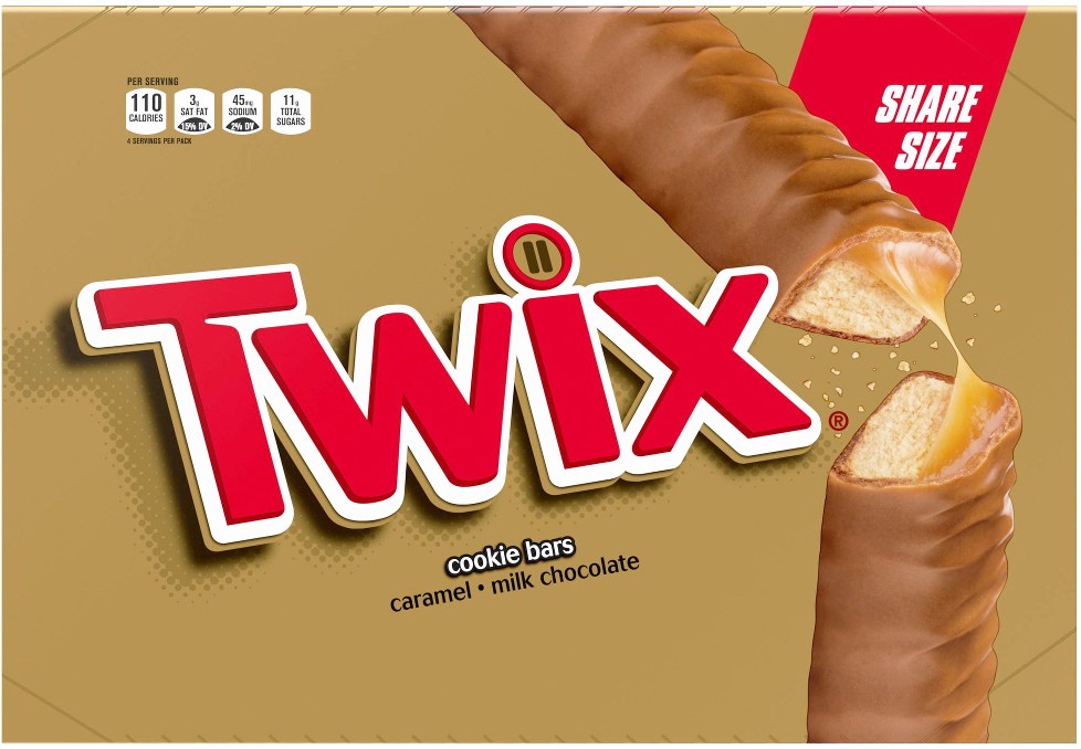 Chocolate & Caramel Cookie Candy Bar, Share Size, 3.02 oz, 24 ct