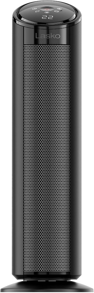 Ceramic Tower Heater with Remote Control, Black
