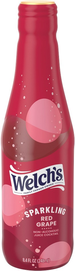Sparkling Juice Cocktail, Red Grape, 8.4 fl oz, 12 ct
