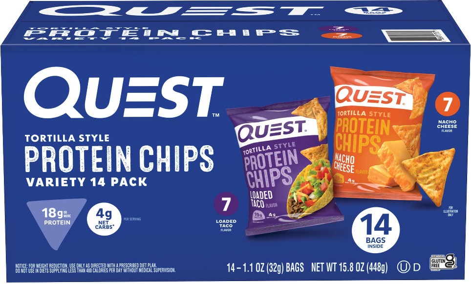 Tortilla Style Protein Chips, Variety Pack, 1.1 oz, 14 ct