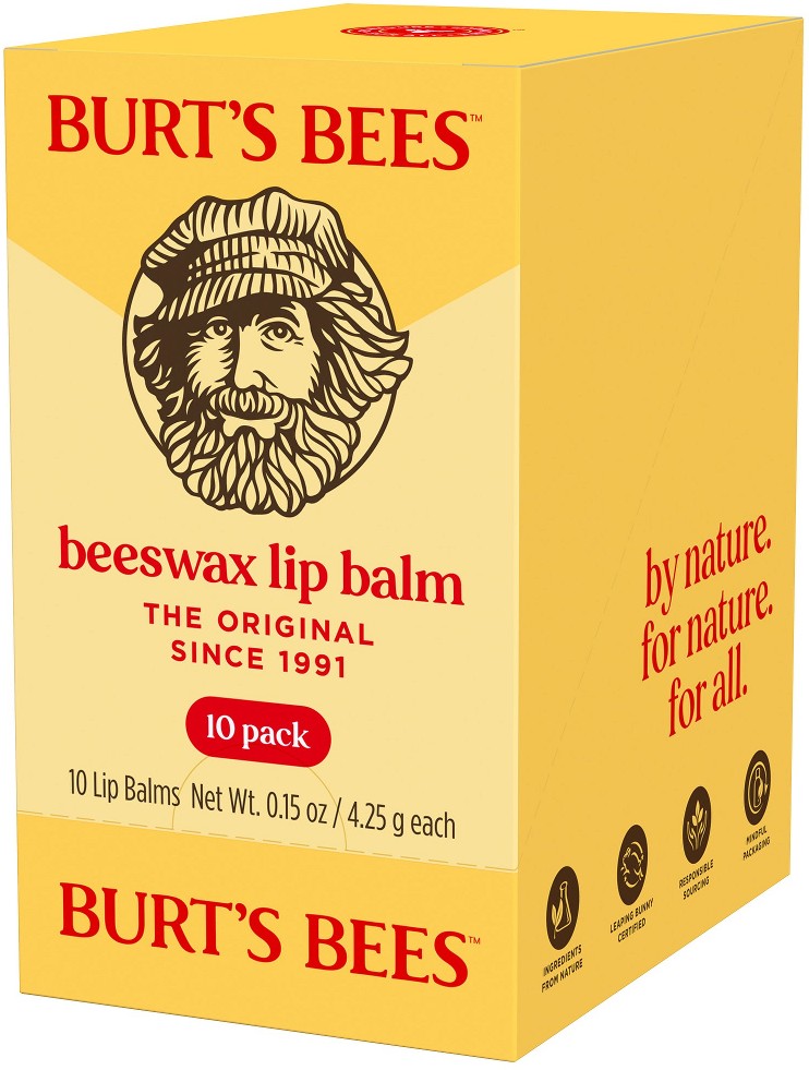 Beeswax Lip Balm, 0.15 oz, 10 ct