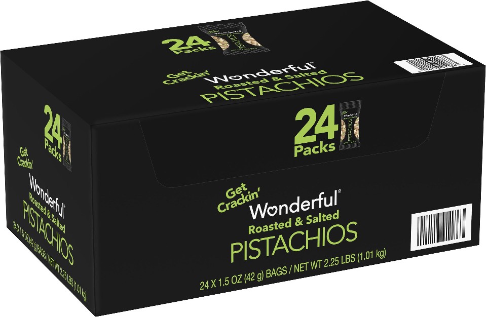 Pistachios, Roasted & Salted, In-Shell, 1.5 oz, 24 ct