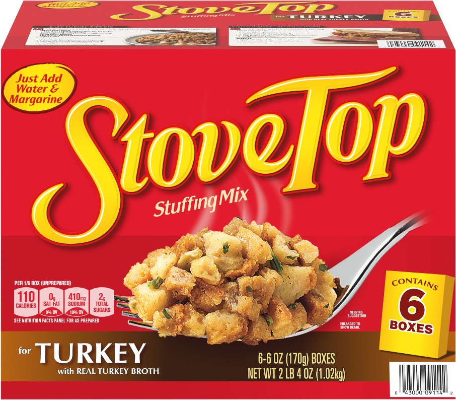 Stuffing Mix for Turkey, 6 oz, 6 ct