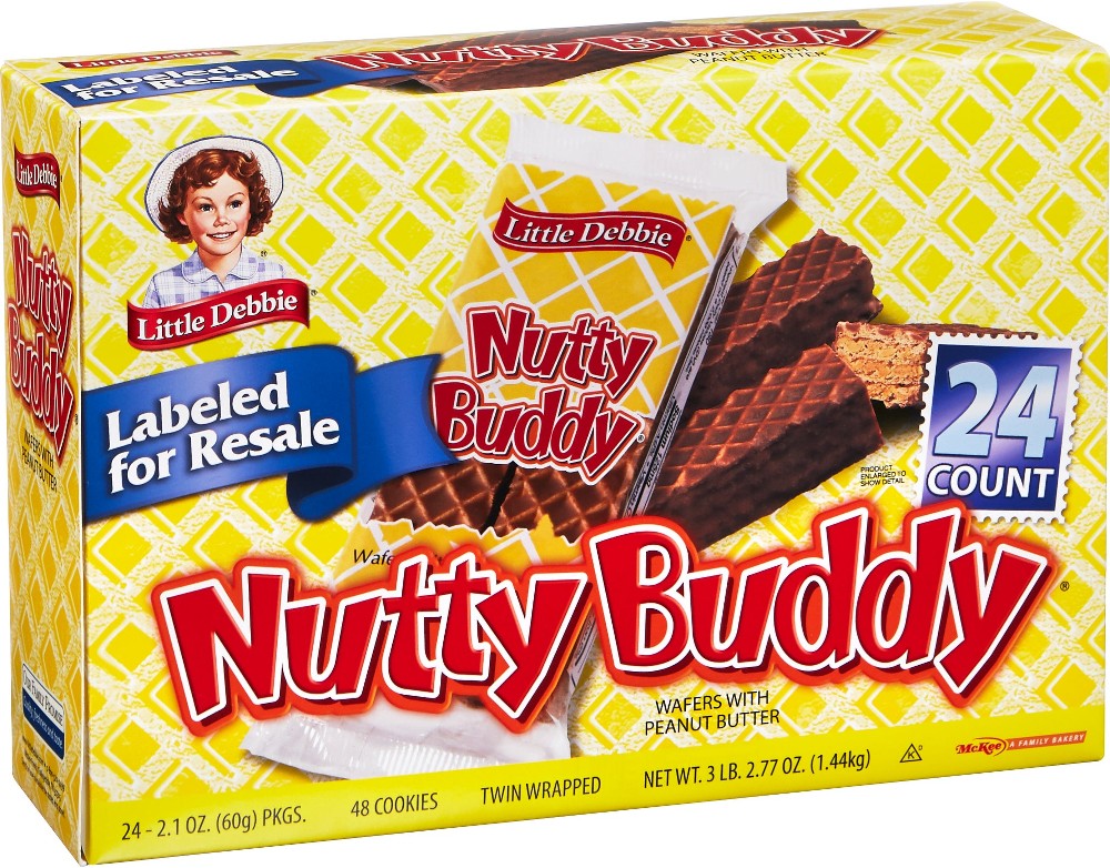 Nutty Bars, 2.1 oz, 24 ct