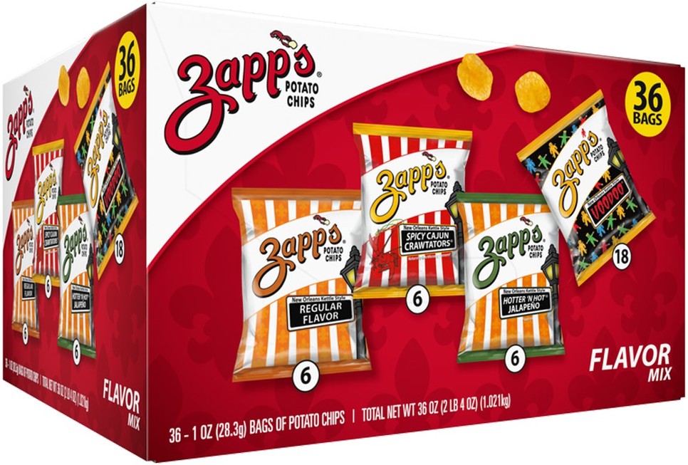 Potato Chips, Variety Pack, 1 oz, 36 ct