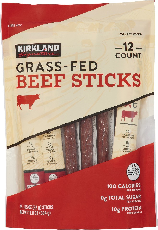 Grass-Fed Beef Sticks, 1.15 oz, 12 ct
