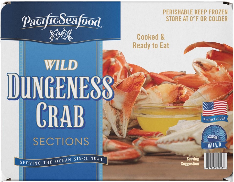 Wild Dungeness Crab Sections, 10 lbs