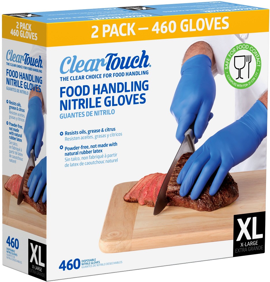Food Handling Nitrile Gloves, Extra-Large, 460 ct