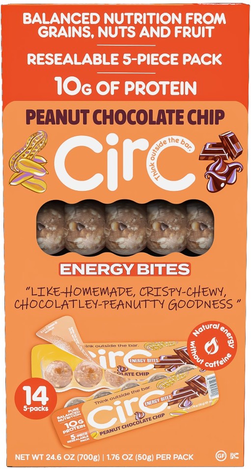 Energy Bites, Peanut Chocolate Chip, 1.76 oz, 14 ct