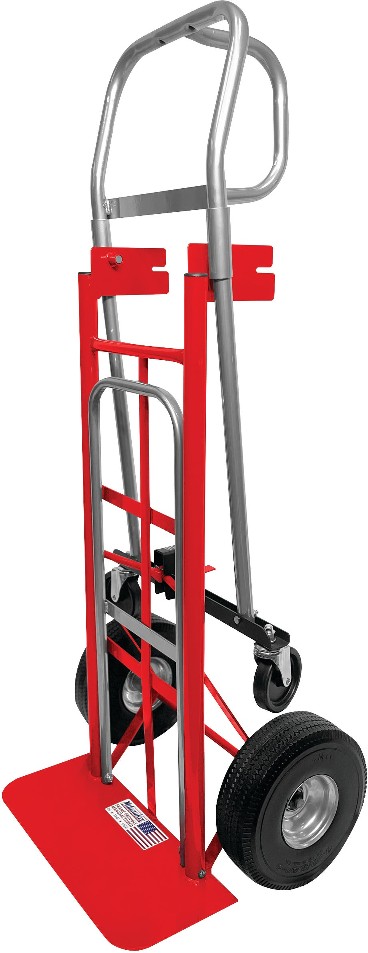 3-in-1 Foldable Hand Truck, Red