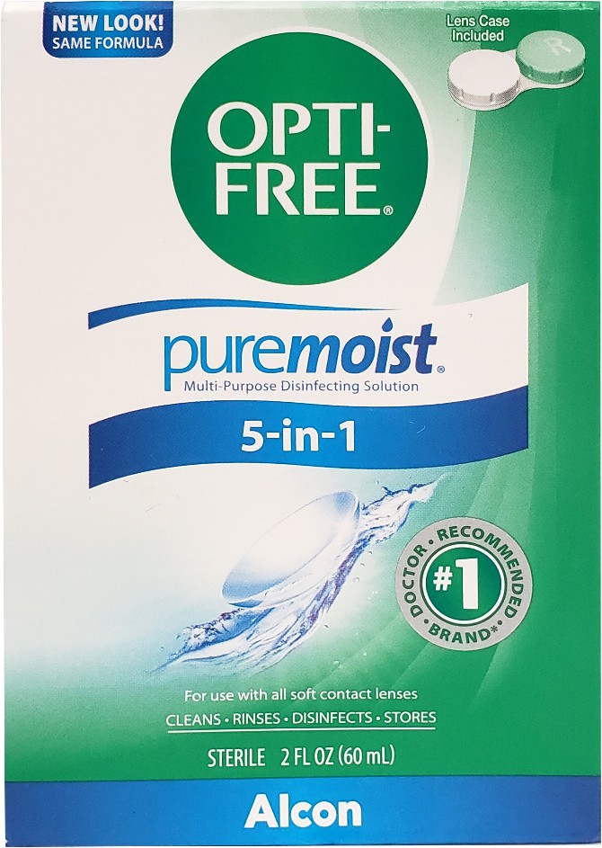Puremoist Multi-Purpose Contact Lens Solution with Lens Case, 2 fl oz