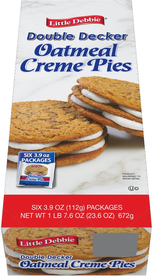 Double Decker Oatmeal Creme Pies, 3.9 oz, 6 ct