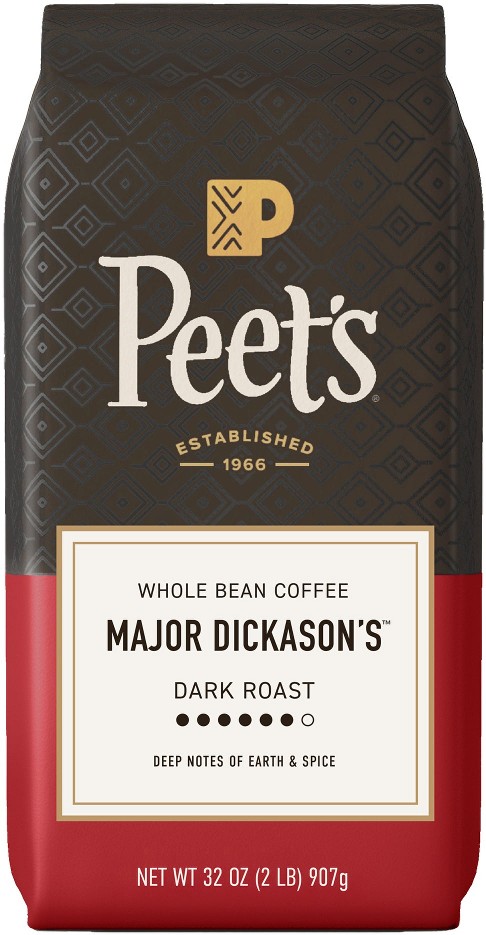 Major Dickason's Blend Whole Bean Coffee, Dark Roast, 2 lbs