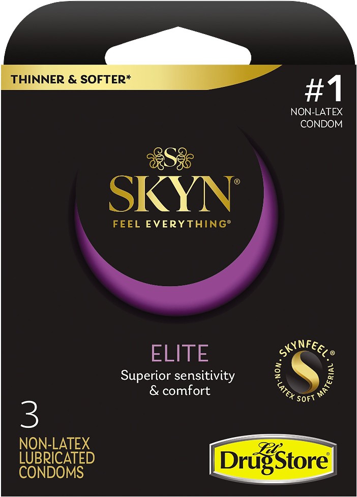 Elite Condoms,  Non-Latex, Lubricated, 3 per Pack, 6 Trial Packs