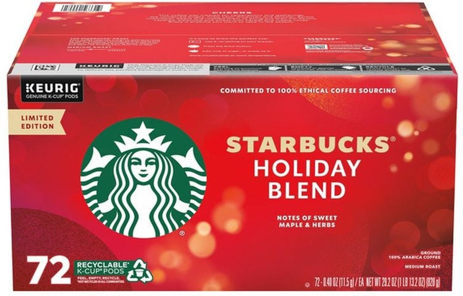Holiday Blend Coffee, Medium, Keurig K-Cup Pods, 72 ct