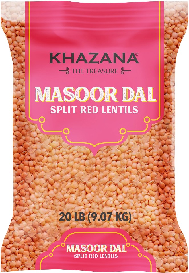Masoor Dal Split Red Lentils, 20 lb